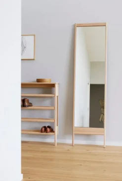 Clearance Form & Refine A Line Shoe Rack 72 Hvid olieret eg
