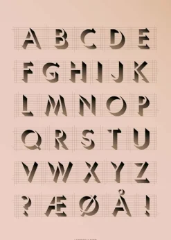 Online ViSSEVASSE ABC Poster Rosa - Stock sale