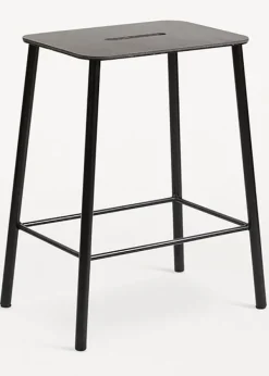 Best FRAMA Adam Stool H50 Anthracite Leather / Black