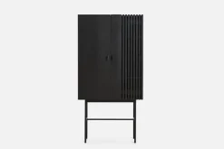 Best Woud Array sideboards 80 cm / Black painted Oak w. Black legs