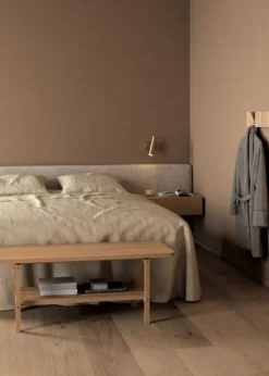 Best Andersen Furniture B3 Bench Oak white matt lacquer