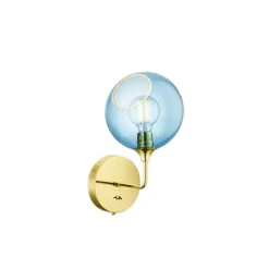 Best Design By Us Ballroom Wall Lamp - Small Blue/Gold