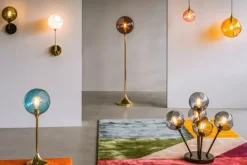 Best Design By Us Ballroom Wall Lamp - Small Blue/Gold