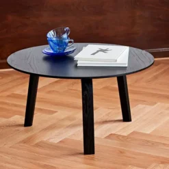 Best HAY Bella Coffee Table Large Sort Farvet Massiv Eg