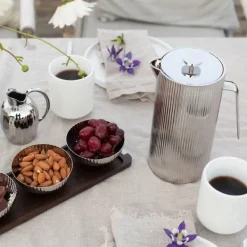 Hot Georg Jensen Bernadotte French Coffee Press Stainless Steel Mirror
