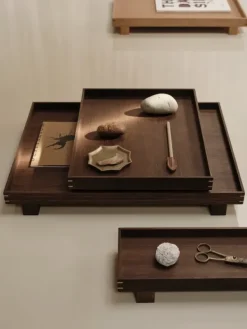 Best Ferm Living Bon Wooden Tray X Small - Smoked Oak