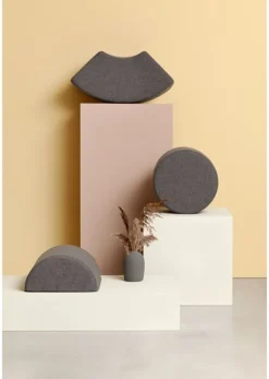 New By Klipklap Build & Bounce Build & Bounce - Circle Blue Grey