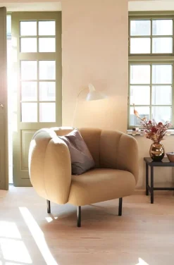 Best Warm Nordic Cape Stitch Lounge Chair Barnum 2 (Sand)