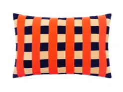Best Christina Lundsteen Carla Pillow Denim, Tomato, Dusty White