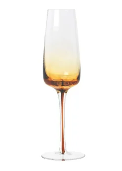 Best Broste CPH Champagneglas - Amber / Smoke