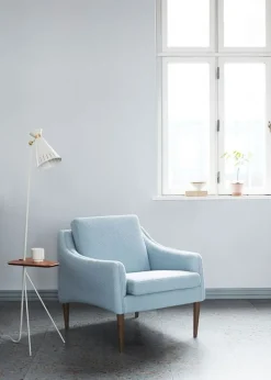 Best Warm Nordic Cone / Floor Lamp Clear White / Teak