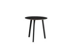 Best HAY CPH Deux 220 2.0 Table Ink Black Laminate / Ink Black Lacquered Beech - Ø75