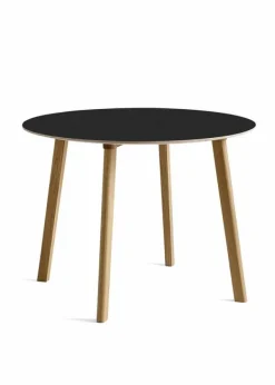 Best HAY CPH Deux 220 Round / Ø98 Tabletop: Ink Black Laminate
