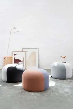 Best Warm Nordic Dainty Pouf Mosaic 472 (Rusty) / Sprinkles 974 (Midnight Blue)
