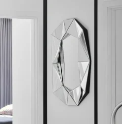 Sale Reflections Copenhagen Diamond Mirror Large - Silver - Stock sale