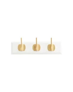 Sale Nordal EDGY coat rack Matt White - 3 hooks