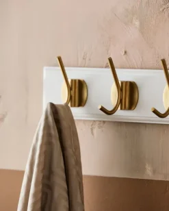 Sale Nordal EDGY coat rack Matt White - 3 hooks