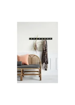 Sale Nordal EDGY coat rack Matt Black - 8 hooks