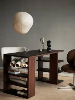 Discount Ferm Living Edre Desk Edre Desk - Dark Stained Pine