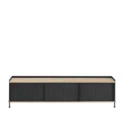 Best Muuto Enfold Sidetable by Oak / Antracite Black
