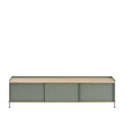 Clearance Muuto Enfold Sidetable by Oak / Dusty Green