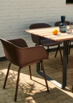 Hot Muuto Fiber Outdoor Armchair Anthracite Black