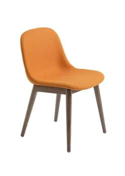 Clearance Muuto Fiber Side Chair - Wood Base Hero 451/Stained Dark Brown