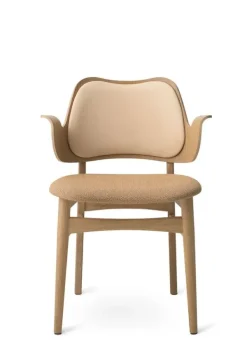 Sale Warm Nordic Gesture Chair / White Oiled Oak Vegetal 90 (Nature) / Sprinkles 254 (Latte)