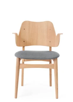 Sale Warm Nordic Gesture Chair / White Oiled Oak Canvas 134 (Grey Melange)