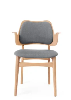 Sale Warm Nordic Gesture Chair / White Oiled Oak Canvas 134 (Grey Melange)