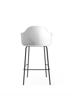 Audo Copenhagen Harbour Bar Chair / Black Steel Base