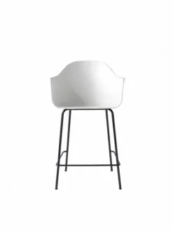 Audo Copenhagen Harbour Counter Chair / Black Steel Base