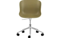Best Normann Copenhagen Hyg Stol Drejestel 5W Gaslift Sæde: Oliven / Stel: Aluminium