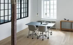 Best Normann Copenhagen Hyg Stol Drejestel 5W Gaslift Sæde: Oliven / Stel: Aluminium