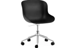 Clearance Normann Copenhagen Hyg Stol Drejestel 5W Gaslift Sæde: Sort / Stel: Aluminium