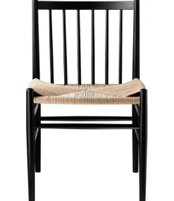 Best FDB Møbler / Furniture J80 af Jørgen Bækmark Sort Bøg/Natur Flet
