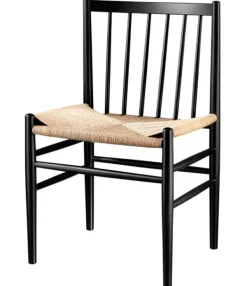 Best FDB Møbler / Furniture J80 af Jørgen Bækmark Sort Bøg/Natur Flet