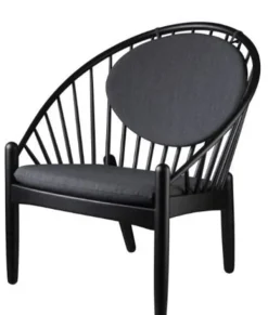 Best FDB Møbler / Furniture J166 af Poul M. Volther Eg/Sort - Mørkegrå