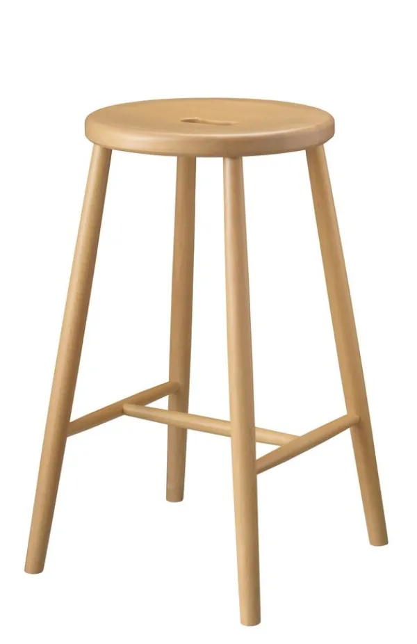 Clearance FDB Møbler / Furniture J27c Counter Stool Natur Bøg / Lakeret Vandbaseret