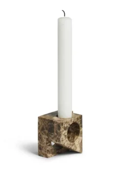 Best Woud Jeu De Dés 2 Candle Holder Brown - Stock sale