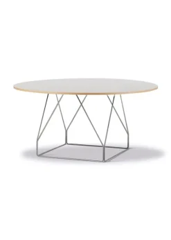 Best Fredericia Furniture JG Table 6568 by Jørgen Gammelgaard Grey Linoleum w/Natural Ash / Brushed Stainless Steel