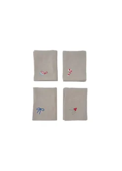 Outlet OYOY LIVING Juleserviet - 4 pak Clay