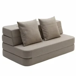 Best By KlipKlap Klip Klap KK 3 fold sofa w. buttons XL - Beige w/ Sand
