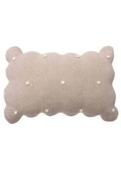 Discount Lorena Canals Knitted Cushion Biscuit Dune White