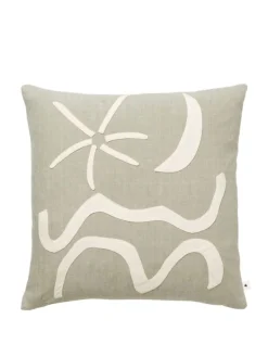 Fashion Ferm Living Kove Applique Cushion Cover Elm Green