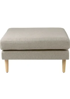 Clearance FDB Møbler / Furniture L42 - Firhøj, Puf Eg - Beige, Main Line Flax