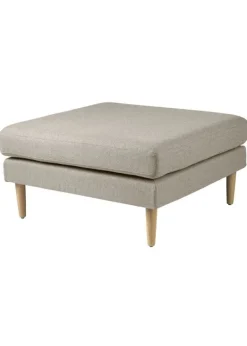 Clearance FDB Møbler / Furniture L42 - Firhøj, Puf Eg - Beige, Main Line Flax