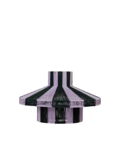 Hot Broste CPH Lampeskærm - Diana Forest Green/Light Purple - Large