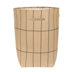 Sale Nobodinoz Large Storage Basket Vibes Brown black grid