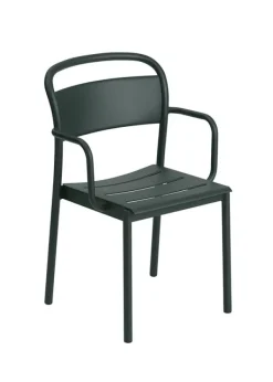 Outlet Muuto Linear Steel Armchair Dark Green